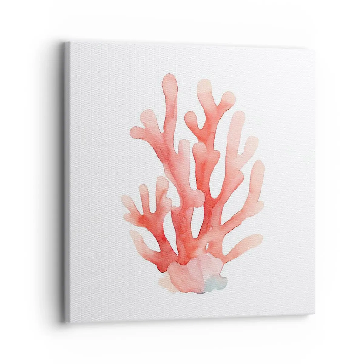 Tablou pe pânză - Culoare de coral - 30x30 cm