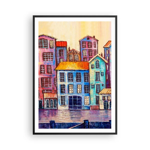 Poster în ramă neagră - Un oraș ca în basm - 70x100 cm