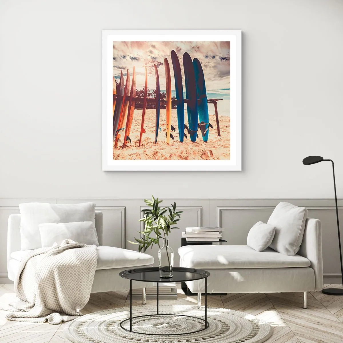 Poster în ramă albă - Noapte bună, până mâine - 50x50 cm