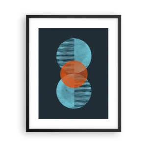 Poster în ramă neagră - Compoziție simetrică - 40x50 cm