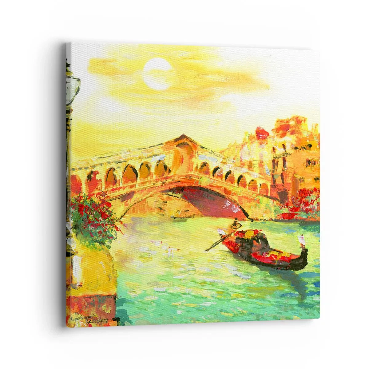 Tablou pe pânză - Pelerinaj de îndrăgostiți - 40x40 cm