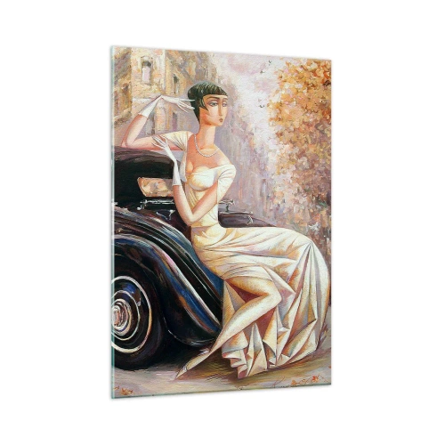 Tablou pe sticlă - Eleganță retro - 50x70 cm