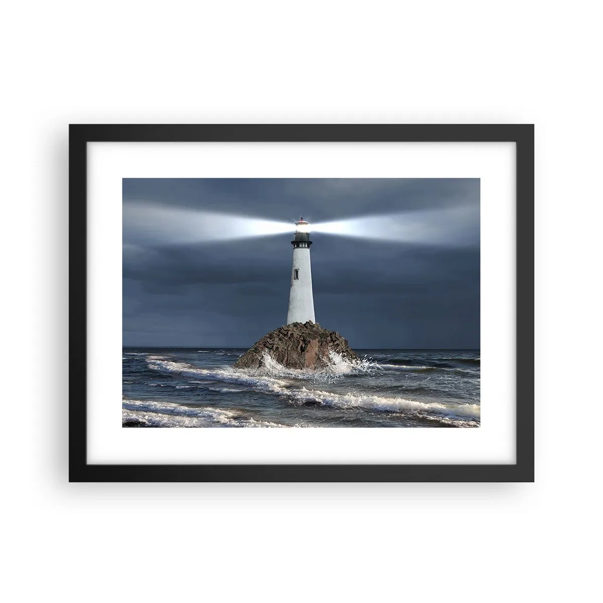 Poster în ramă neagră - Aici... aici...! - 40x30 cm