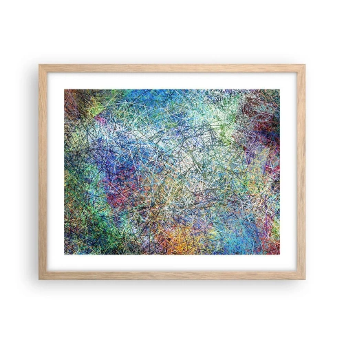 Poster în ramă de stejar deschis - Nu este atât de simplu - 50x40 cm