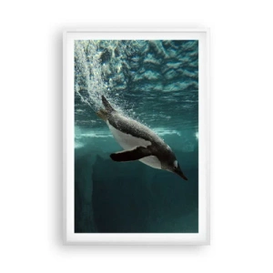 Poster în ramă albă - Bun venit în lumea mea - 61x91 cm