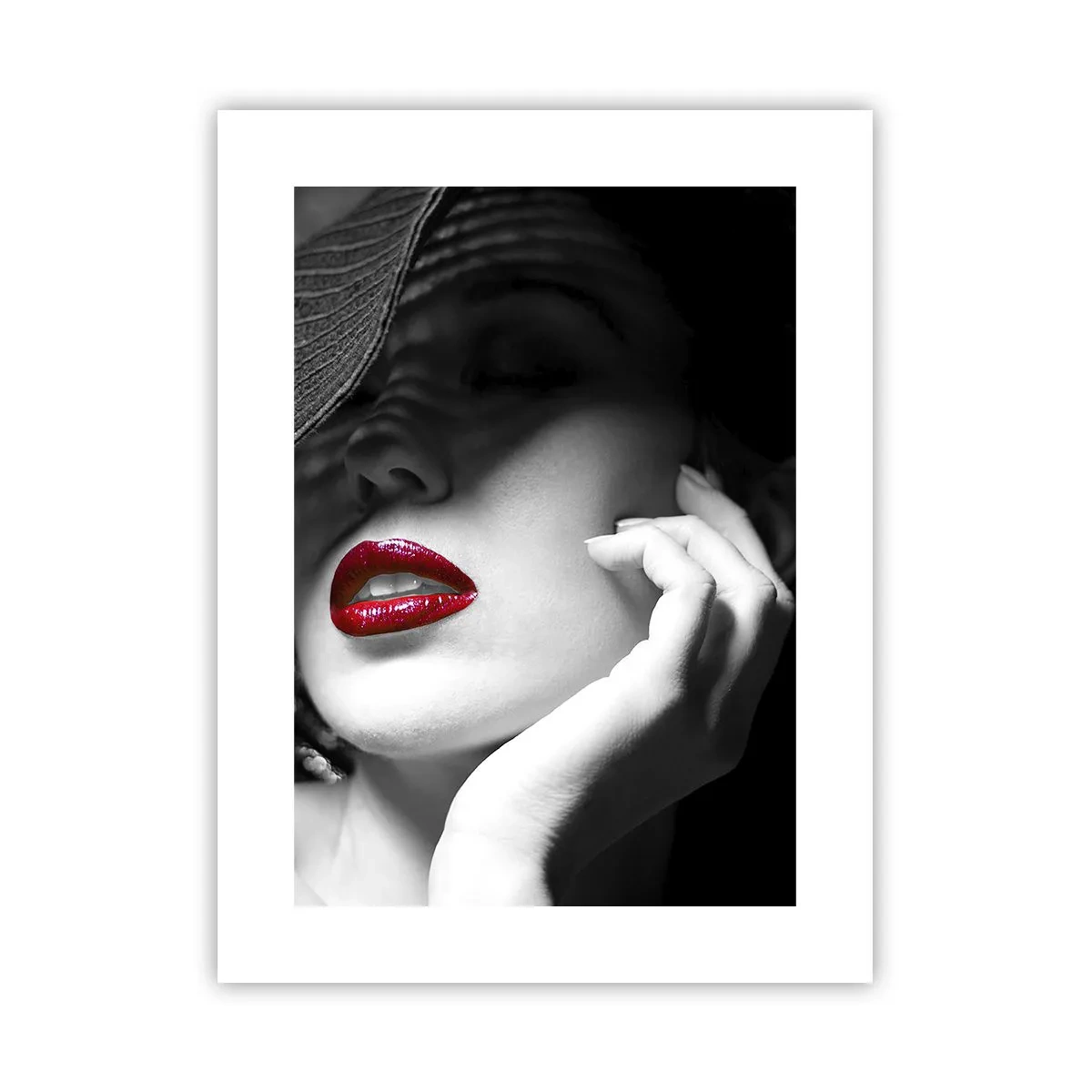 Poster - Studiu în stacojiu - 30x40 cm