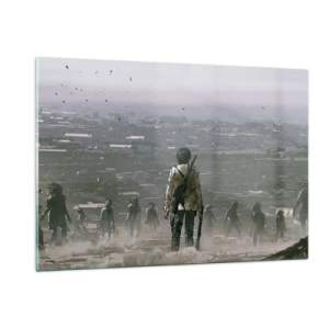 Tablou pe sticlă - Ultimul om în picioare? - 120x80 cm