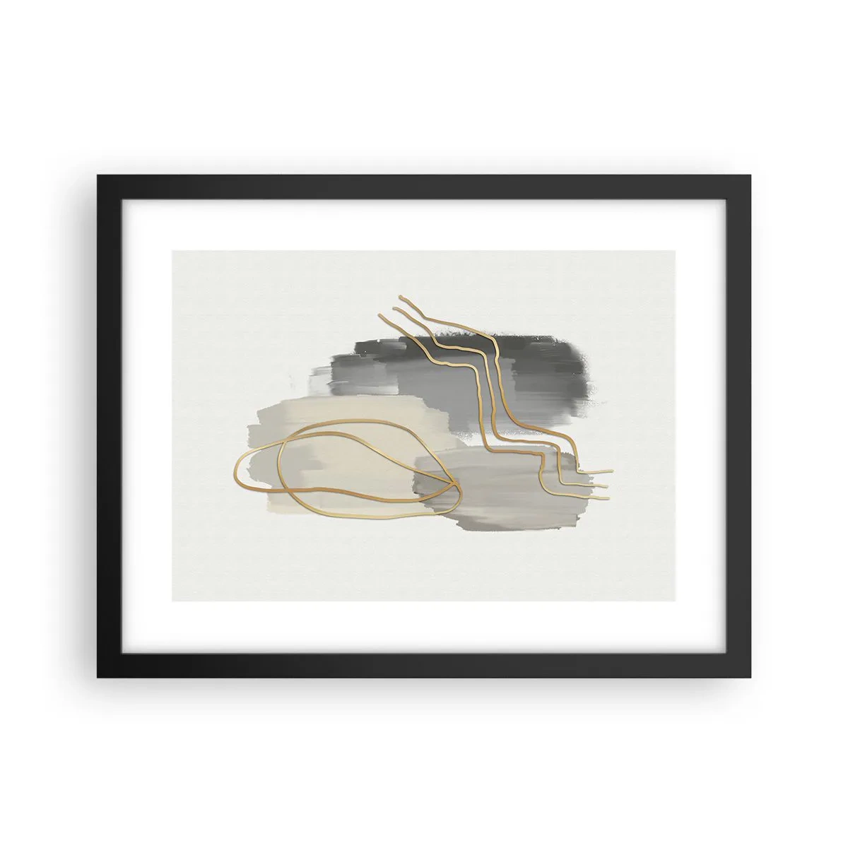 Poster în ramă neagră - Persistență și mișcare - 40x30 cm