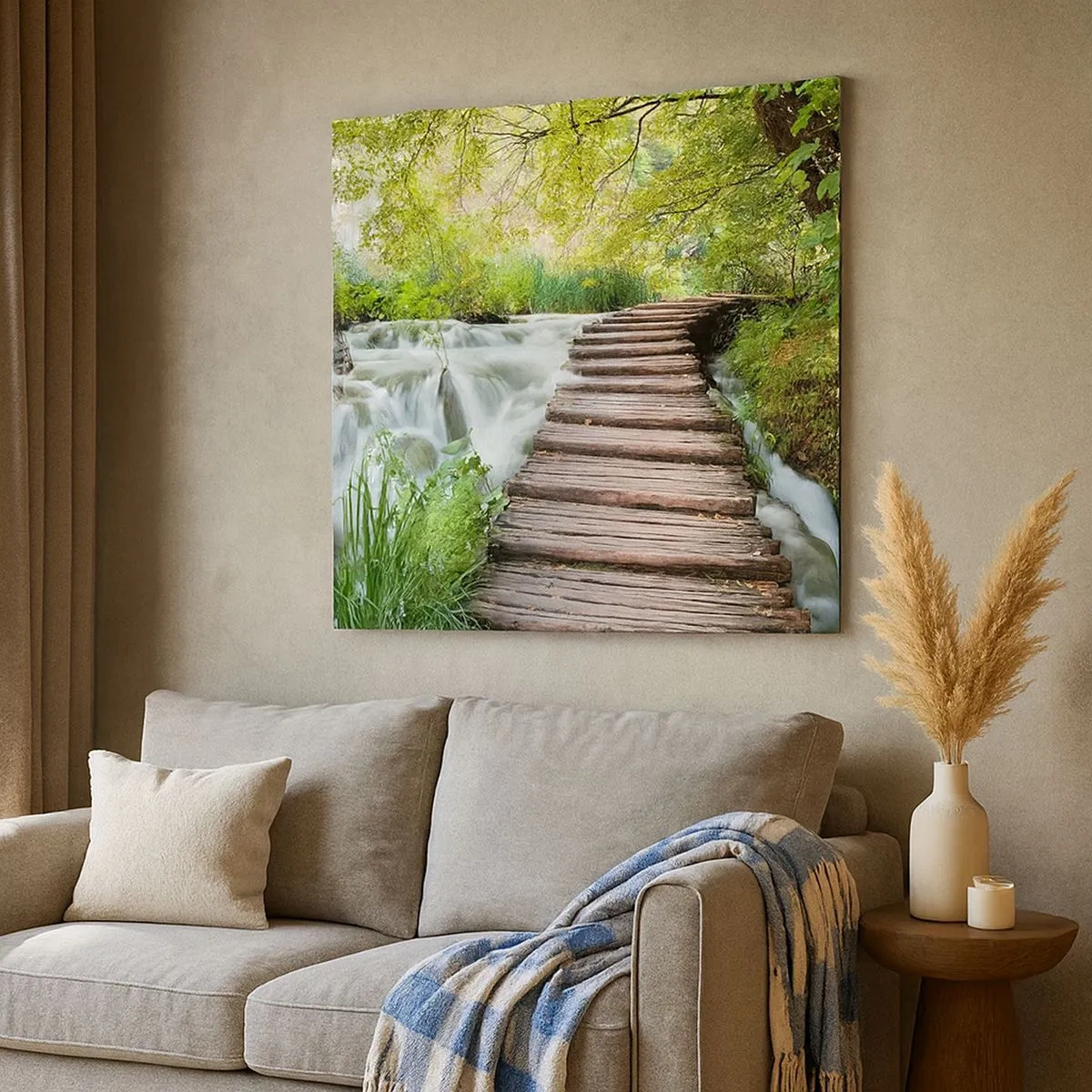 Tablou pe pânză - Nu este deloc o apă liniștită - 30x30 cm