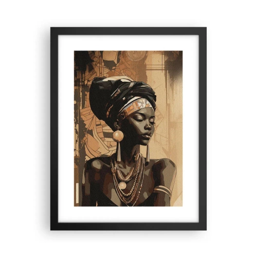 Poster în ramă neagră - Maiestatea africană - 30x40 cm