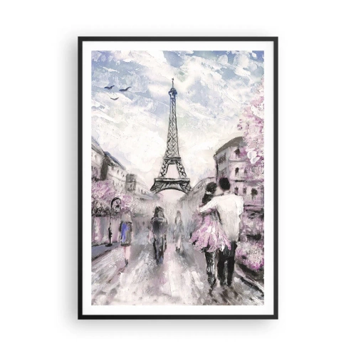 Poster în ramă neagră - Dacă ar fi să te îndrăgostești, atunci doar de... - 70x100 cm