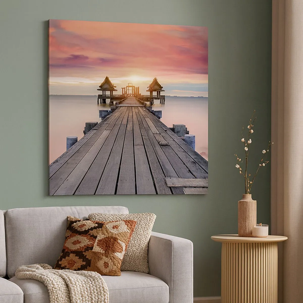 Tablou pe pânză - Vestul la est - 30x30 cm