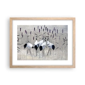 Poster în ramă de stejar deschis - Printre ai tăi - 40x30 cm