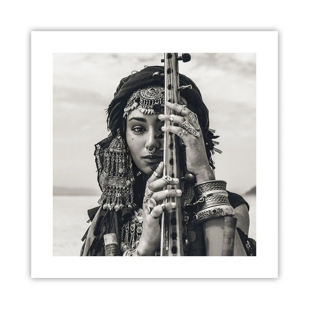 Poster - Muzica orientală în sine - 40x40 cm