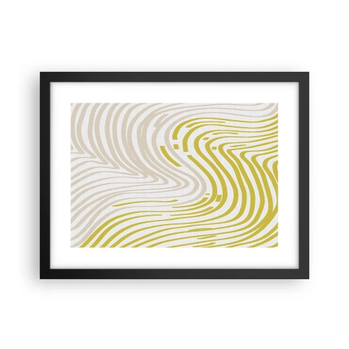 Poster în ramă neagră - Compoziție cu cambrare ușoară - 40x30 cm
