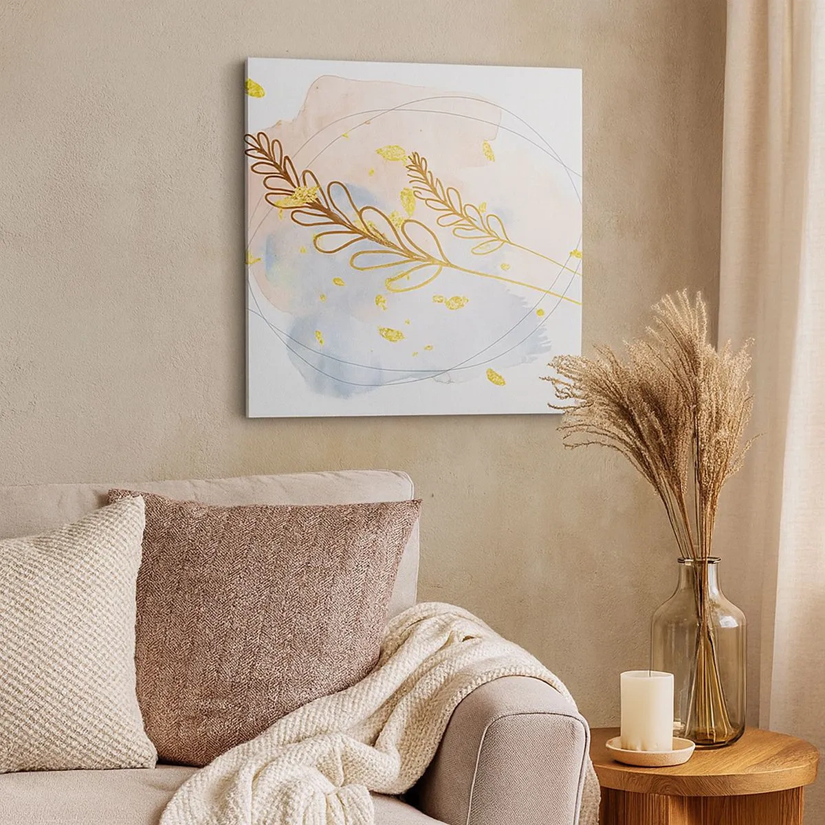 Tablou pe pânză - Suflul de aur - 30x30 cm