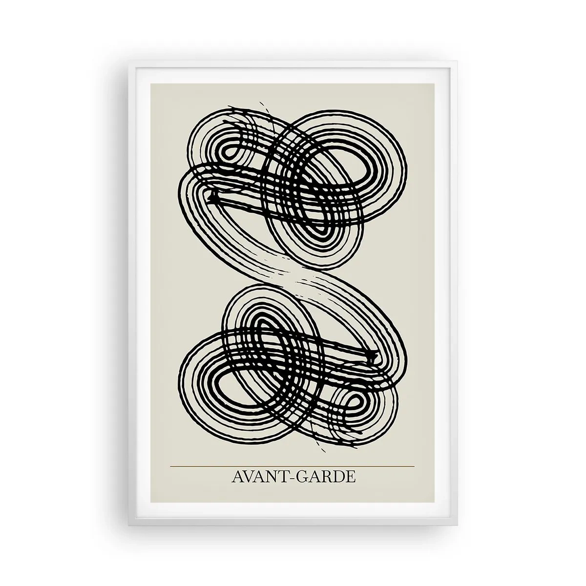 Poster în ramă albă - A apărut spontan - 70x100 cm