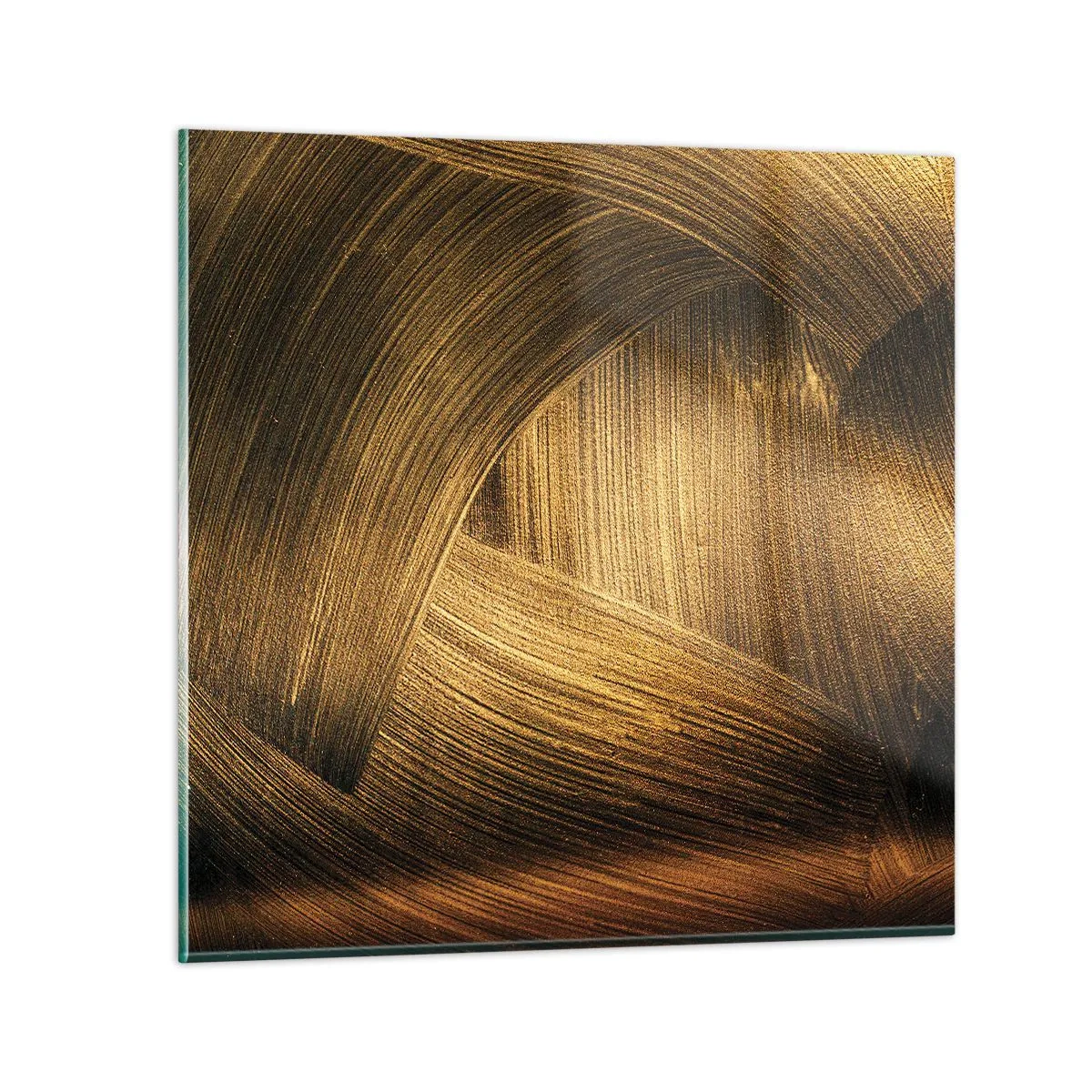 Tablou pe sticlă - Într-un labirint de aur - 40x40 cm