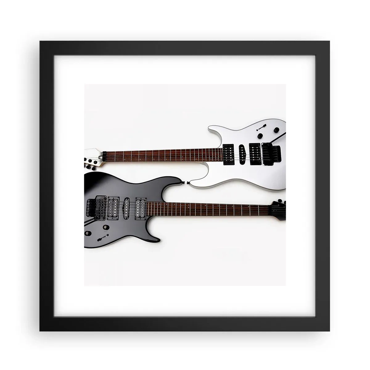 Poster în ramă neagră - Armonie de forme - 30x30 cm