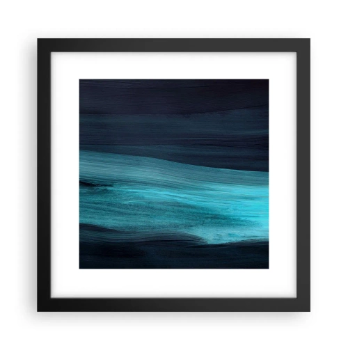 Poster în ramă neagră - Du-te cu fluxul - 30x30 cm