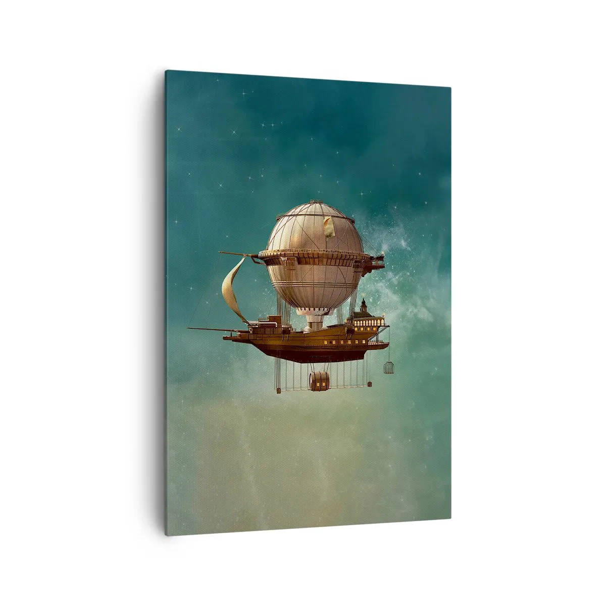 Tablou pe pânză - Jules Verne vă transmite salutări - 70x100 cm