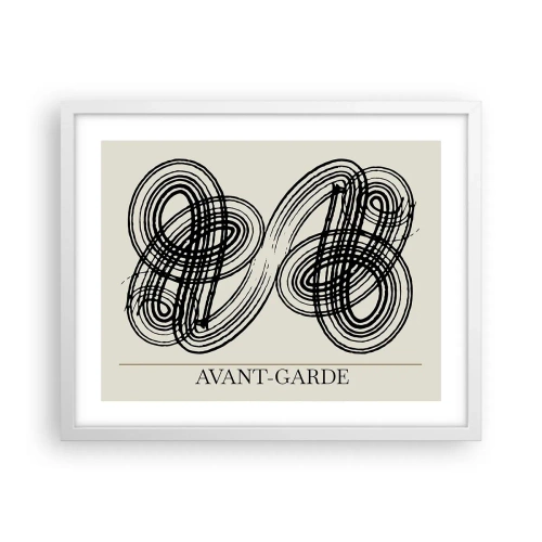 Poster în ramă albă - A apărut spontan - 50x40 cm