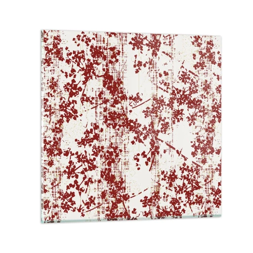 Tablou pe sticlă - Ca un percal vechi - 40x40 cm