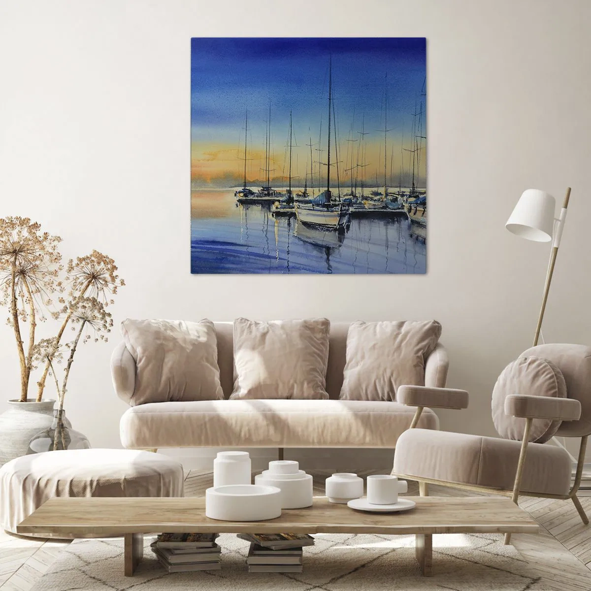 Tablou pe pânză - Sfârșitul unei zile bune - 60x60 cm