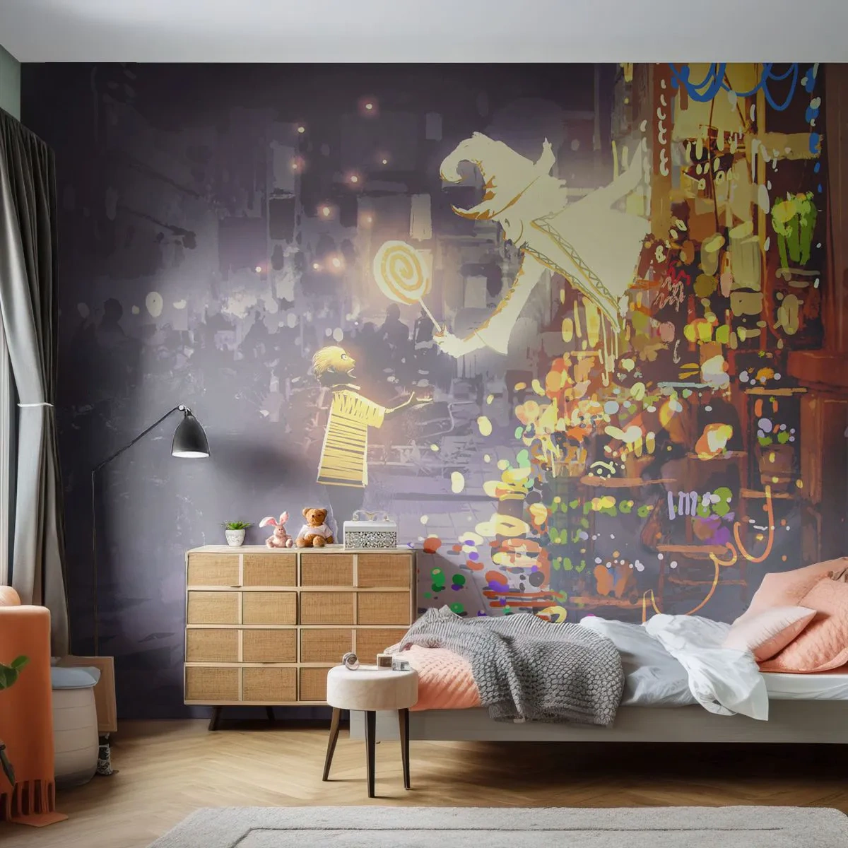 Tapet Autoadeziv Deluxe Sticker - Vrăjitoria există - Abstracția, Fantezie, Pentru copii - 250x175 cm