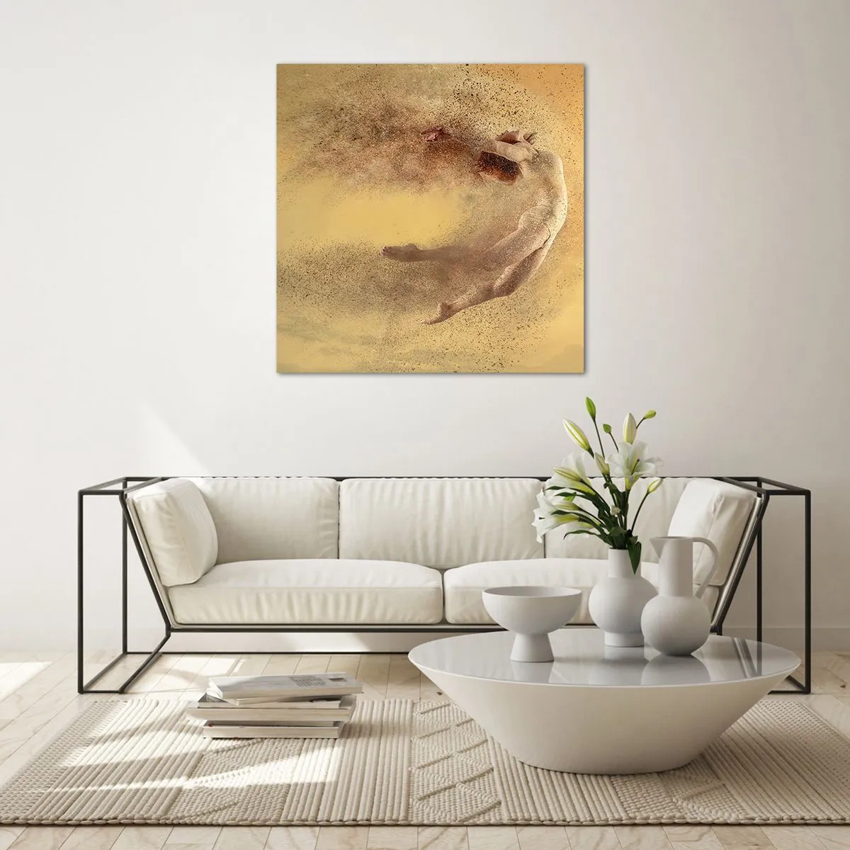 Tablou pe sticlă - În exaltare de dans - 60x60 cm