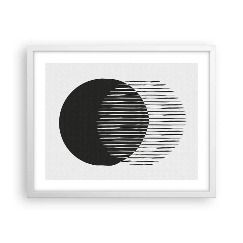 Poster în ramă albă - Alter ego-ul său - 50x40 cm