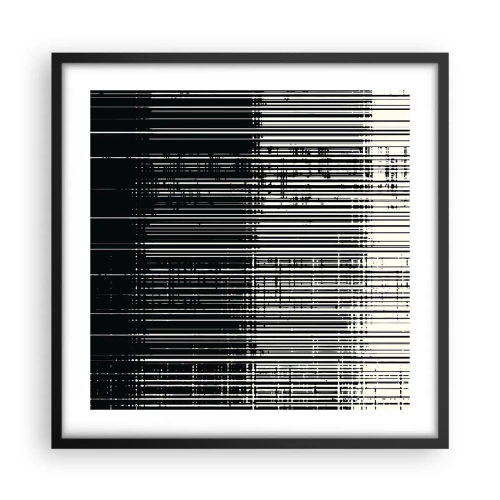 Poster în ramă neagră - Valuri și vibrații - 50x50 cm