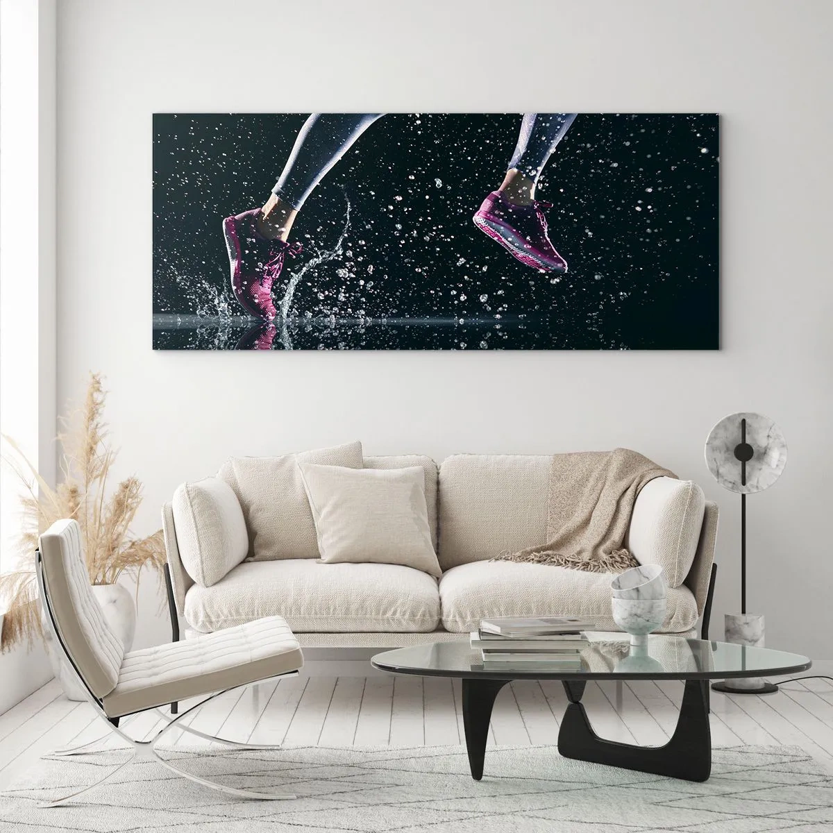 Tablou pe sticlă - Cât de mult puteți - 90x30 cm