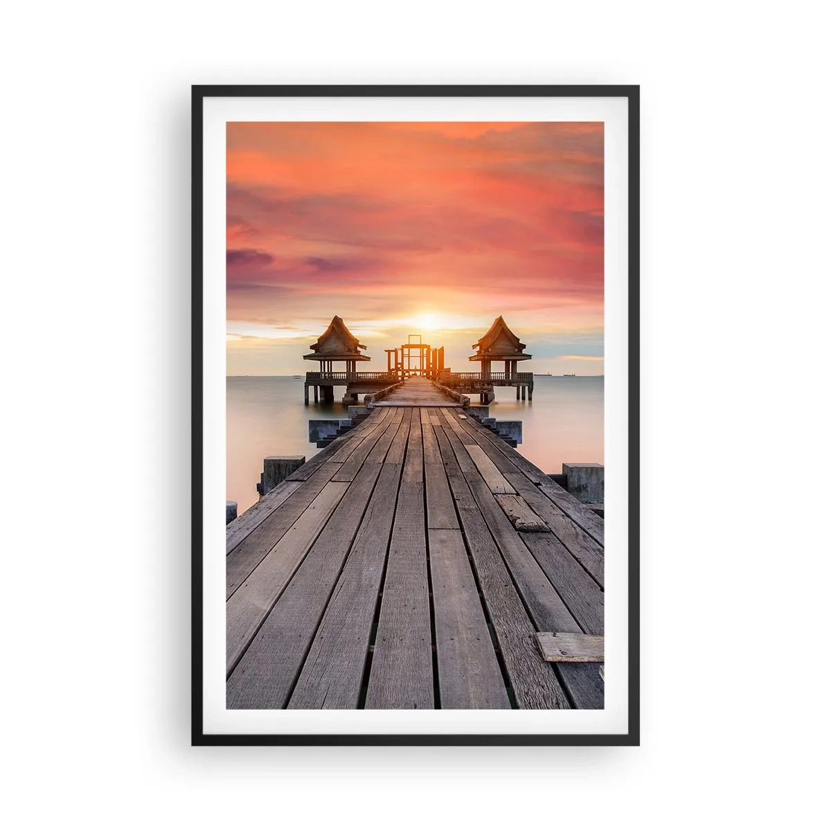 Poster în ramă neagră - Vestul la est - 61x91 cm