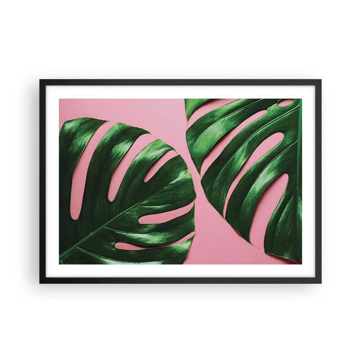 Poster în ramă neagră - Întâlnire verde - 70x50 cm