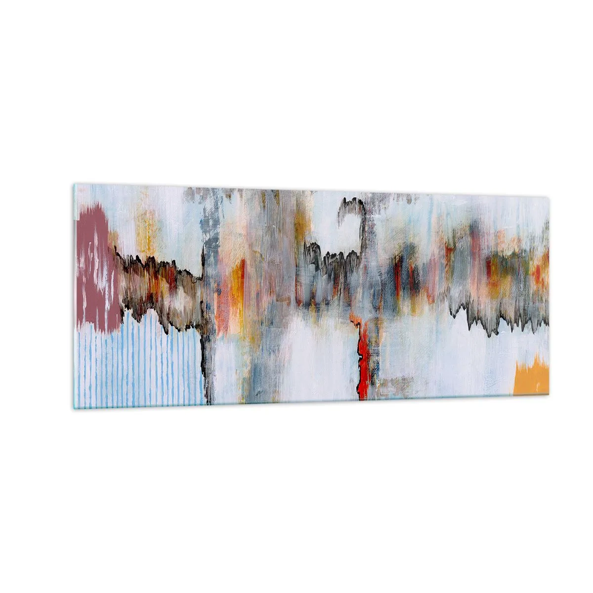 Tablou pe sticlă - Cu bățul pe apă - 100x40 cm