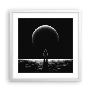 Poster în ramă albă - Față în față - 40x40 cm