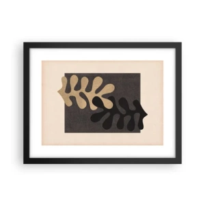 Poster în ramă neagră - Absență și completare - 40x30 cm