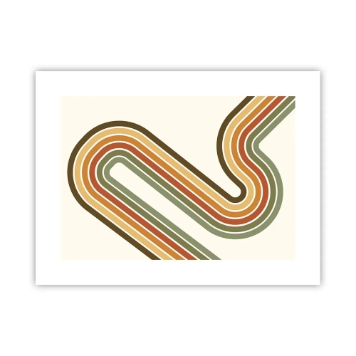 Poster - Cu zigzag până la destinație - 40x30 cm