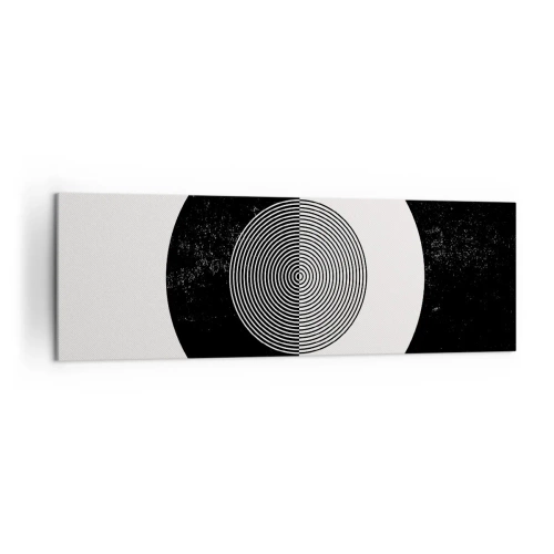 Tablou pe pânză - Armonie în alb și negru - 160x50 cm