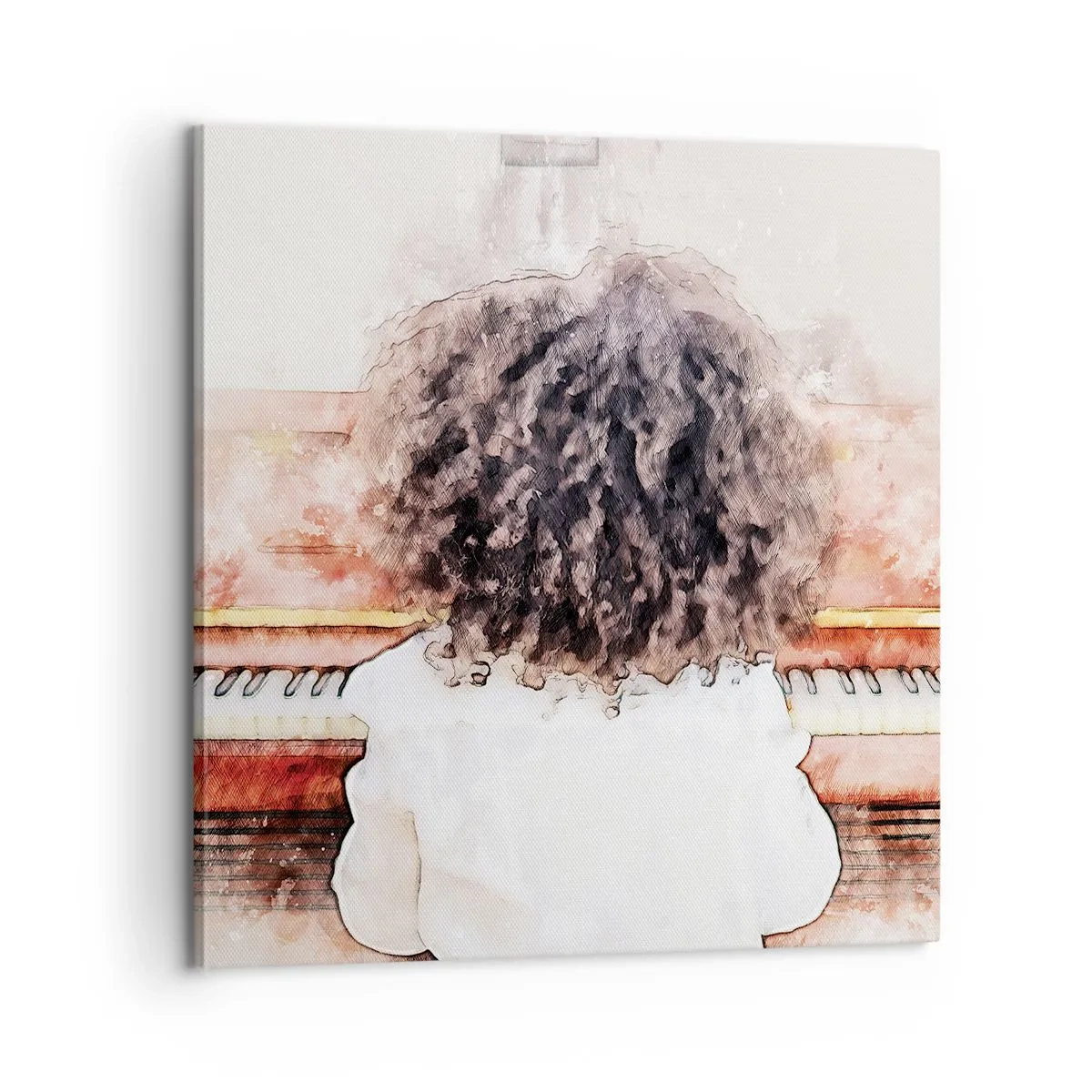 Tablou pe pânză - Într-o lume a muzicii - 60x60 cm