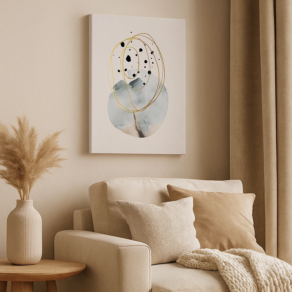 Tablou pe pânză - În îmbrățișarea spațiului - 50x70 cm