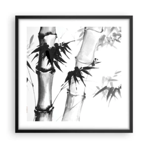 Poster în ramă neagră - Primul-plan al Orientului - 50x50 cm