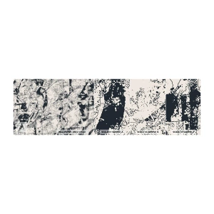 Mostră tapet autocolant Deluxe Sticker - Întrepătrunderea contrariilor - Abstracția, Bucată, Colaj - 100x30 cm