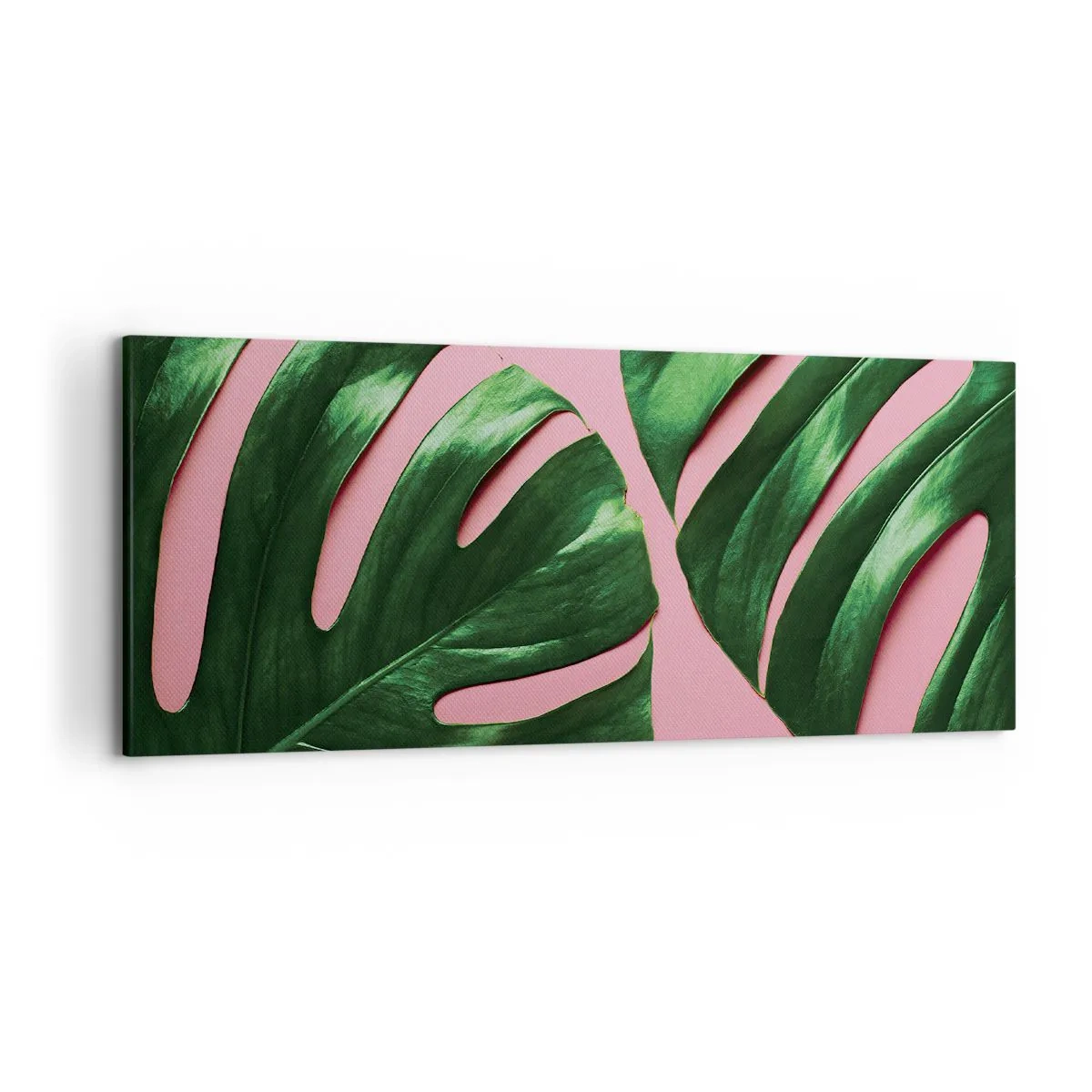 Tablou pe pânză - Întâlnire verde - 120x50 cm