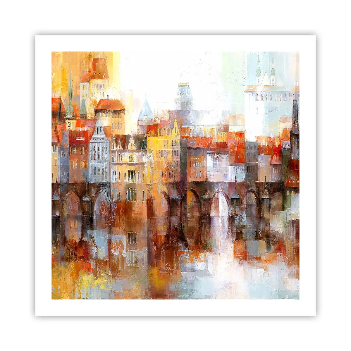 Poster - Frumos și sub pod - 60x60 cm