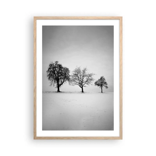 Poster în ramă de stejar deschis - La ce visează? - 50x70 cm