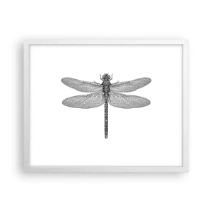 Poster în ramă albă - Precizia naturii - 50x40 cm