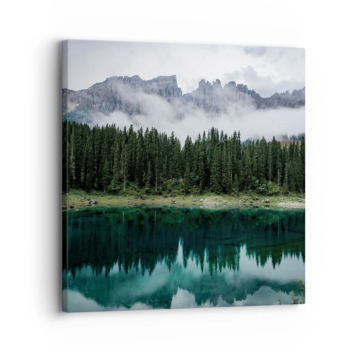 Tablou pe pânză - Liniște, liniște, să nu trezim apa care doarme... - 30x30 cm