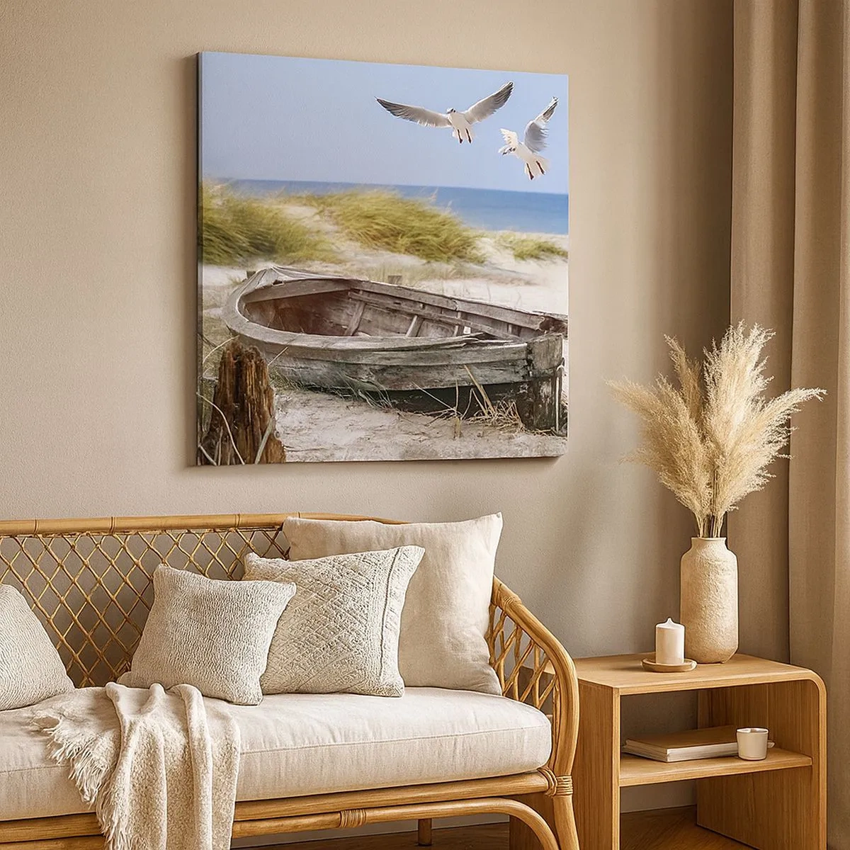 Tablou pe pânză - Scăldate în vânt - 30x30 cm